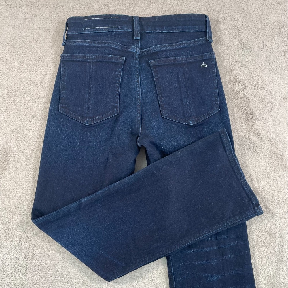 Rag & Bone New York Nina High Rise Ankle Flare Jeans Women 25 Esme Blue Designer